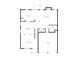 Lower level floor plan showcasing the kitchen, living room, dining area, garage, and patio at 4087 Rosebud Park Dr, Snellville, GA 30039