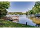 Beautiful lake view with a private dock and lush greenery surrounding the serene water at 2240 E Lake Ne Dr, Conyers, GA 30012