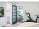 Bedroom view into screened porch, shows a unique connected living space at 3917 Plantation Dr, Marietta, GA 30062