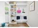 Functional mud room with built-in storage and seating near the entrance at 3917 Plantation Dr, Marietta, GA 30062