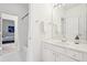 Bright bathroom featuring neutral colors, and access to both a shower and tub for a private retreat at 1675 Bookhout Dr, Cumming, GA 30041
