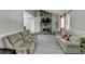 Spacious living area with a stone fireplace and comfortable seating at 1824 Guardian Way, Lawrenceville, GA 30043