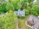 Stunning aerial view of a well-maintained home surrounded by lush greenery and mature trees in a desirable neighborhood at 2869 Hickory Run Cir, Duluth, GA 30096