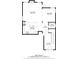 First floor plan showing kitchen, pantry, living room, dining area, bathroom, foyer, and staircase at 4215 Cordova Ln, Cumming, GA 30028