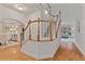 Bright foyer with hardwood floors, with living and dining areas, and staircase at 6275 Glen Oaks Ln, Atlanta, GA 30328