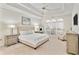 Serene main bedroom with tray ceilings, natural light, neutral colors and ample space to relax at 6275 Glen Oaks Ln, Atlanta, GA 30328