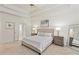 The main bedroom features tray ceilings, bedside tables, a dresser, and an ensuite bathroom at 6275 Glen Oaks Ln, Atlanta, GA 30328