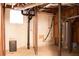 The basement has exposed piping and water heater at 6470 Sherwood Trl, Austell, GA 30168