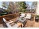 Relaxing back deck perfect for entertaining, featuring comfortable seating and wooded views at 2725 Monet Dr, Cumming, GA 30041