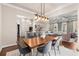 Dining room open to the kitchen and living room at 540 Woodall Ne Ave, Atlanta, GA 30306