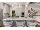 Well-appointed kitchen with a large island, breakfast bar, and stainless steel appliances at 540 Woodall Ne Ave, Atlanta, GA 30306