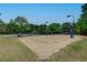 Community volleyball court with well-maintained sand and ample space for recreational games at 3958 Windgrove Xing, Suwanee, GA 30024