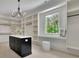 Spacious walk-in closet with custom shelving, a center island, and a large window for natural light at 4881 Bill Cheek Rd, Auburn, GA 30011