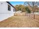 Fenced backyard with a volleyball net for fun outdoor activities and gatherings at 1316 Plaza Sw Ave, Atlanta, GA 30310