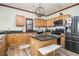 Updated kitchen featuring wood cabinets and a center island at 1316 Plaza Sw Ave, Atlanta, GA 30310