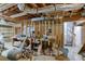 An unfinished basement is ready to be renovated to the homeowner's liking and design at 3485 Aubusson Trce, Johns Creek, GA 30022