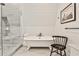 Bathroom featuring standalone tub and a separate walk-in shower with neutral tile at 1658 East Clifton Rd, Atlanta, GA 30307