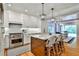Gourmet kitchen with white cabinets, marble counters, and an open floor plan at 1658 East Clifton Rd, Atlanta, GA 30307