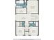 Second floor plan with primary bedroom, bathroom, walk-in closet, laundry and secondary bedrooms at 169 Waterman Se St, Marietta, GA 30060