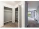 A well-organized closet with shelving and easy access to the bedroom at 27306 Plantation Ne Dr, Atlanta, GA 30324