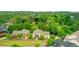 Aerial view of the neighborhood highlighting the home's location amidst lush greenery at 3920 Cash Lndg, Marietta, GA 30066