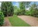 Landscaped back yard with manicured lawn and mature trees at 3920 Cash Lndg, Marietta, GA 30066