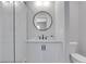 Bathroom features tile shower, granite counters and stylish black fixtures at 3920 Cash Lndg, Marietta, GA 30066
