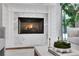 Close up view of the fireplace with marble surround at 3920 Cash Lndg, Marietta, GA 30066