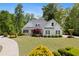 Well-maintained two-story home with green lawn, mature landscaping, and a curved driveway leading up to the house at 109 Hawks Bnd, Canton, GA 30115