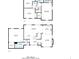 Floor plans for both floors of the home, displaying the room layouts and dimensions at 1758 Bridgestone Ct, Marietta, GA 30066