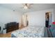 Large bedroom with ceiling fan, hardwood floors, and closet at 2479 Peachtree Ne St # 1414, Atlanta, GA 30305
