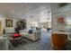 Large game room with billiard table, a seating area, and a dining space, perfect for gatherings at 2479 Peachtree Ne St # 1414, Atlanta, GA 30305