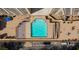 Aerial view of a clean, fenced outdoor pool and patio area offering relaxation and recreation at 2479 Peachtree Ne St # 1414, Atlanta, GA 30305