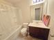 Standard bathroom with shower and tub combo, single sink vanity at 2365 Hackamore Dr, Atlanta, GA 30349