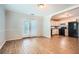 Open dining area with wood floors and easy access to the kitchen and outdoor area at 1723 Ritcherson Se St, Marietta, GA 30060