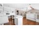 Spacious bonus room features built-in shelves, desk and lots of light at 3167 Bay View Dr, Jonesboro, GA 30236