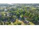 Enjoy the peace of this neighborhood in this aerial view, surrounded by lush forestry and calm waters at 120 Julia Ct, Fayetteville, GA 30214