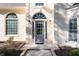 Charming front entrance with arched windows at 120 Julia Ct, Fayetteville, GA 30214