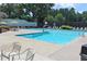 Large community pool with lounge chairs and umbrellas, perfect for relaxing and enjoying the summer at 515 Old Chartwell Xing, Alpharetta, GA 30022