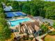 Community with a pool, tennis courts, clubhouse, and well-maintained landscaping at 4215 Idlewood Dr, Cumming, GA 30040