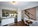 Bright kitchen featuring stainless steel appliances and a seamless view into the living area at 1575 Kilmington Ct, Alpharetta, GA 30009