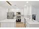 Modern kitchen with stainless steel appliances, an island, and quartz countertops at 2864 Vining Ridge Ter, Decatur, GA 30034