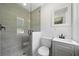 Modern bathroom featuring tiled shower and modern fixtures at 2340 Cresta Dr, Decatur, GA 30032