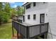 Back exterior view showing a deck and painted brick on a well-maintained home at 3717 Birchbriar Ct, Decatur, GA 30034