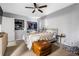 Comfortable bedroom with closet, carpet, and a neutral color palette at 1496 S Hairston Rd, Stone Mountain, GA 30088