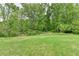 Spacious backyard with lush green grass and a serene wooded backdrop, creating a private oasis at 2455 Kirkstone Dr, Buford, GA 30519