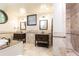 Well-lit bathroom featuring double vanities, soaking tub, and tiled shower at 3884 Vic Ar Ct, Peachtree Corners, GA 30360