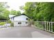The deck offers views of the house and the surrounding yard at 3884 Vic Ar Ct, Peachtree Corners, GA 30360