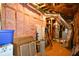 Unfinished basement featuring exposed ducts, insulation, and storage space at 132 Picketts Creek Dr, Acworth, GA 30101