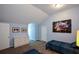 Spacious bedroom with dormered ceiling, twin beds, and contemporary decor at 132 Picketts Creek Dr, Acworth, GA 30101